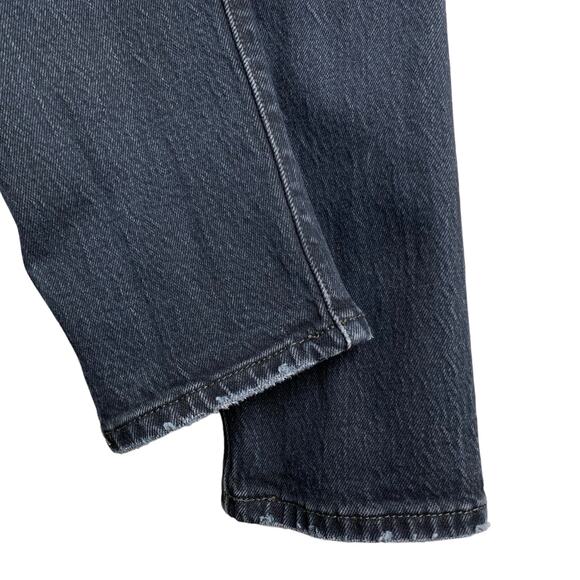 Levi’s Premium 501 Skinny Jeans Black Blue Distressed Women’s 24 (26 x 28) - Picture 10 of 13
